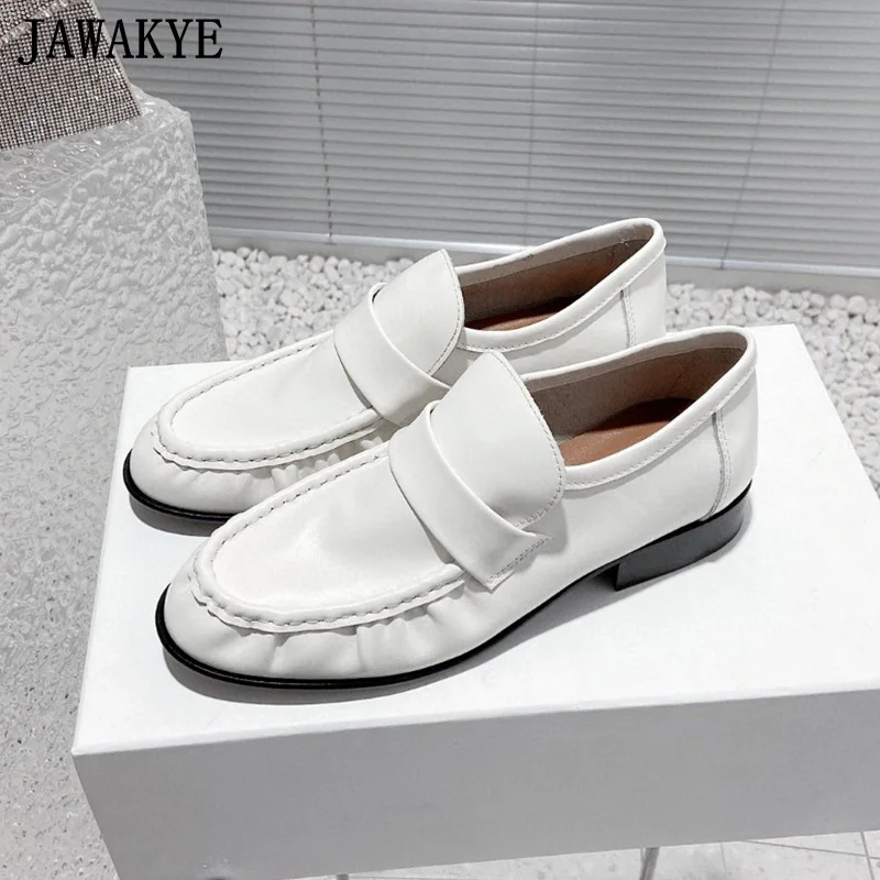 New Genuine Leather White Flat Loafers Shoes Sneakers Women Designer Vacation Dress Causal Shoes Ladies Party Flat Shoes Women
New Genuine Leather White Flat Loafers Shoes Sneakers Women Designer Vacation Dress Causal Shoes Ladies Party Flat Shoes Women