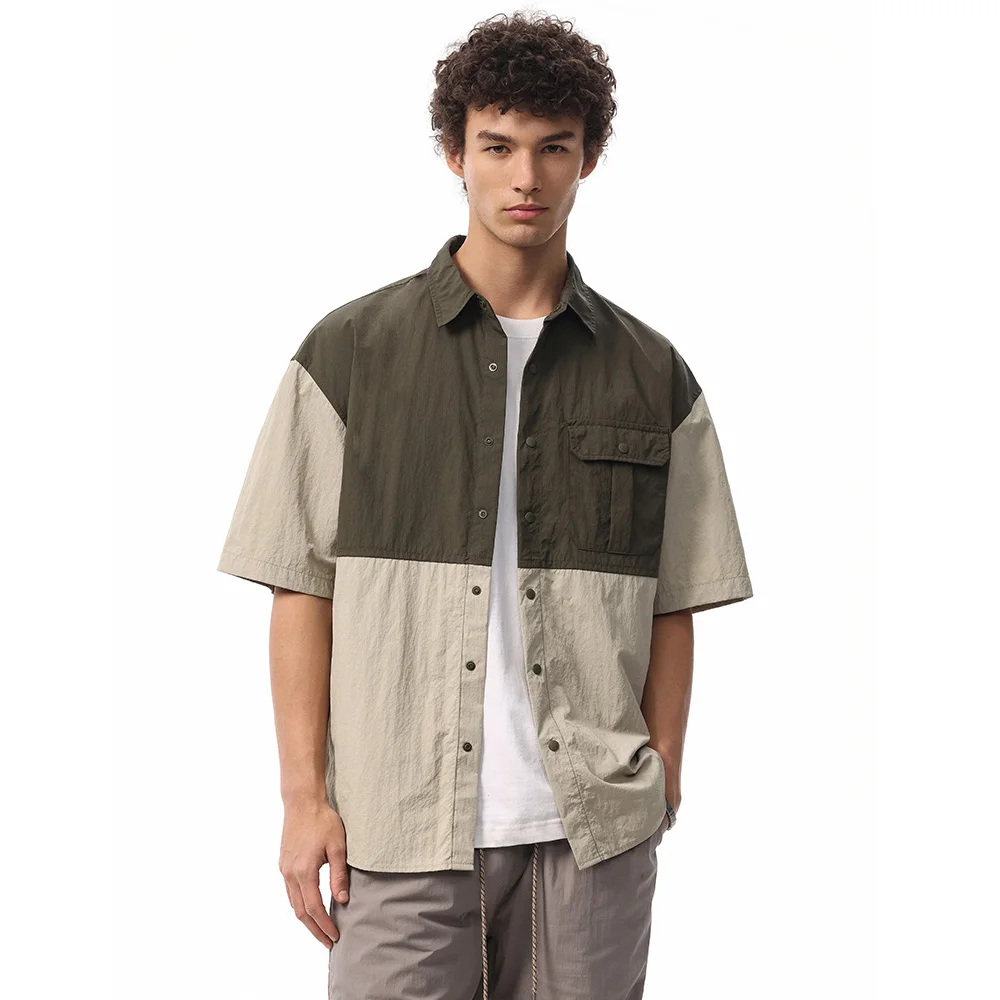Summer Outdoor Mountain System Fashion Shirt Men Streetwear Loose Casual Plus Size Short Sleeve Quick Dry Cargo Shirts
Summer Outdoor Mountain System Fashion Shirt Men Streetwear Loose Casual Plus Size Short Sleeve Quick Dry Cargo Shirts