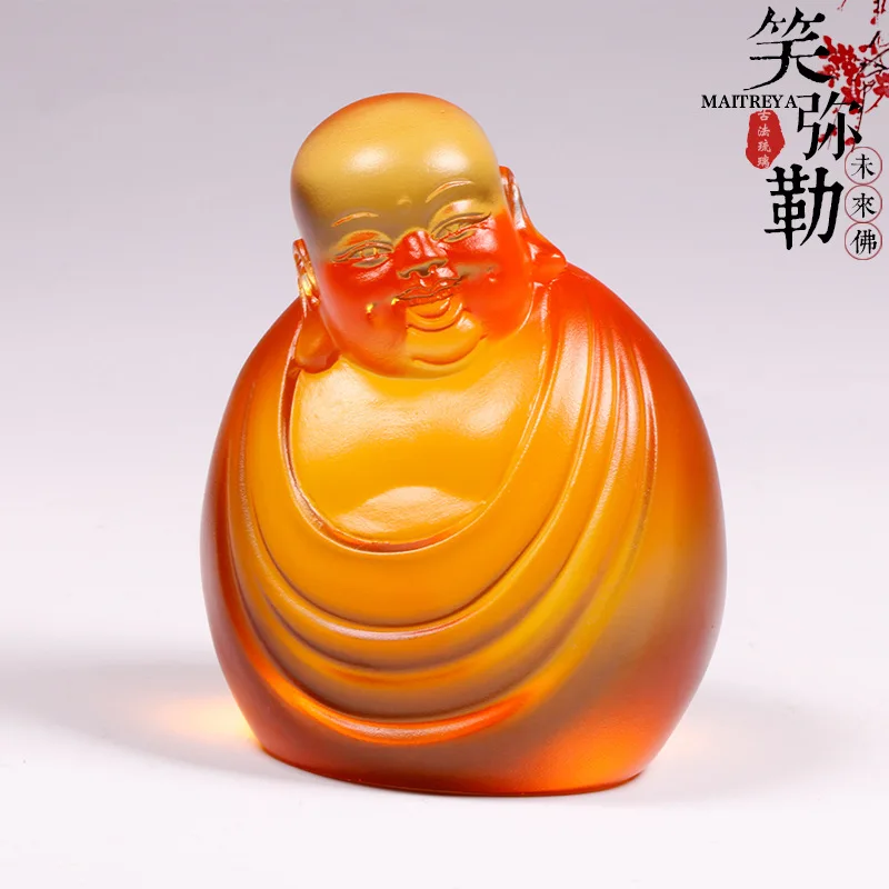Coloured glaze smiling Maitreya ornament Maitreya future buddha crafts Buddhist gifts
Coloured glaze smiling Maitreya ornament Maitreya future buddha crafts Buddhist gifts