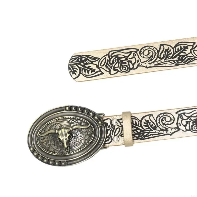 Western PU Belt for Pants Engraved Waist Belt Ethnic Waist Belt Pin Buckle Cowboy Belt Ethnic Waist Decors
Western PU Belt for Pants Engraved Waist Belt Ethnic Waist Belt Pin Buckle Cowboy Belt Ethnic Waist Decors