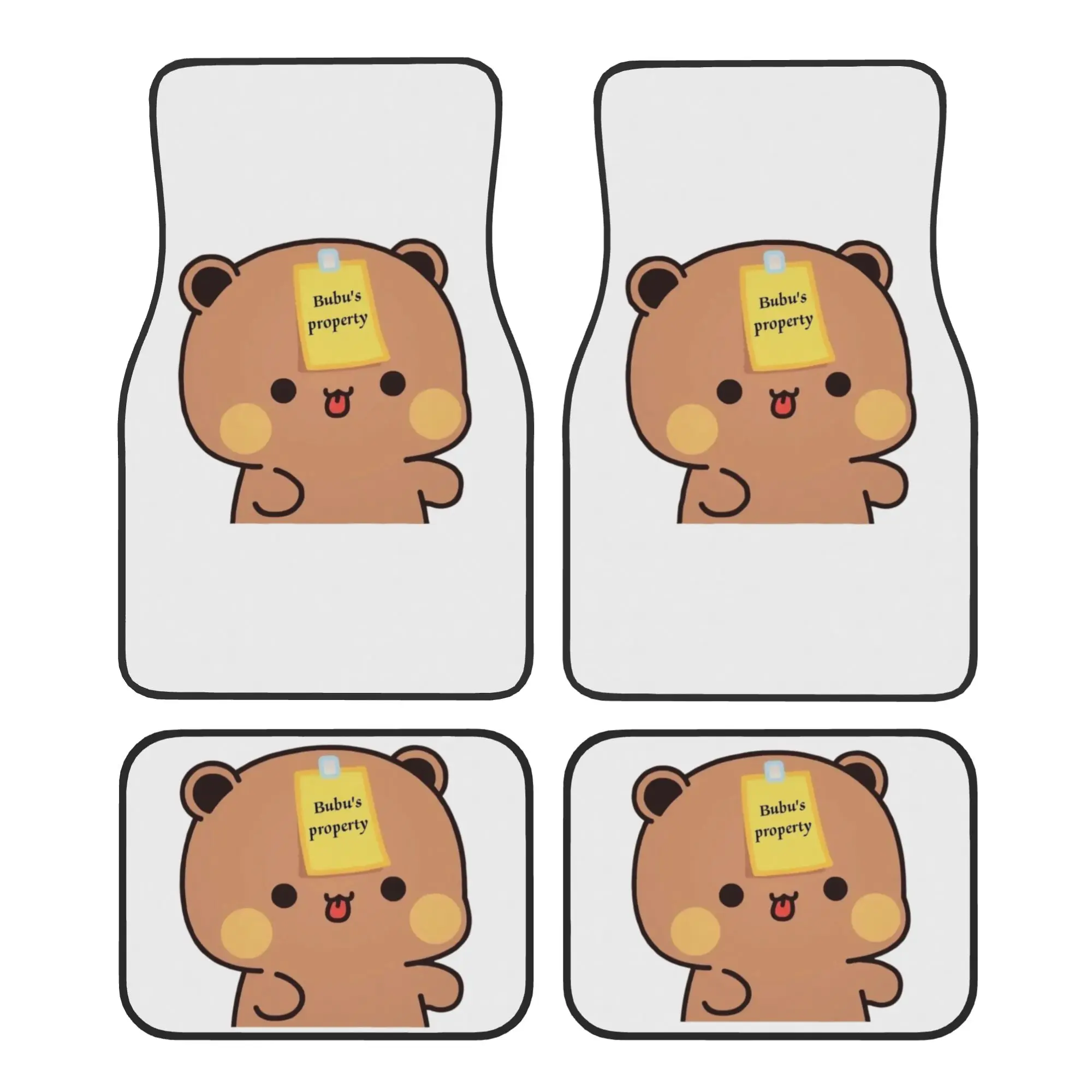 Car Floor Mats 4 Pcs Crystal Velvet Bubu Dudu Panda And Brownie Bear Couple Universal Front Rear Foot Mats Rugs Pieces Auto
Car Floor Mats 4 Pcs Crystal Velvet Bubu Dudu Panda And Brownie Bear Couple Universal Front Rear Foot Mats Rugs Pieces Auto