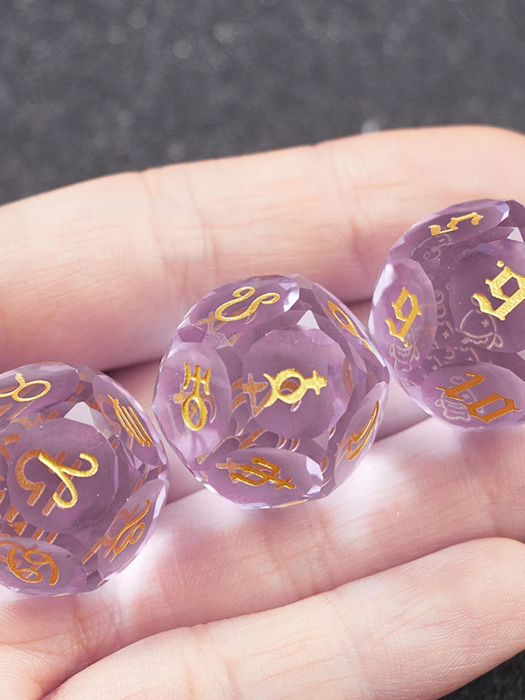 Micro Purple Gemstone Planet Dice Three Set Accessories Crystal Dice Board Game Tarot Card Playing Cards
Micro Purple Gemstone Planet Dice Three Set Accessories Crystal Dice Board Game Tarot Card Playing Cards