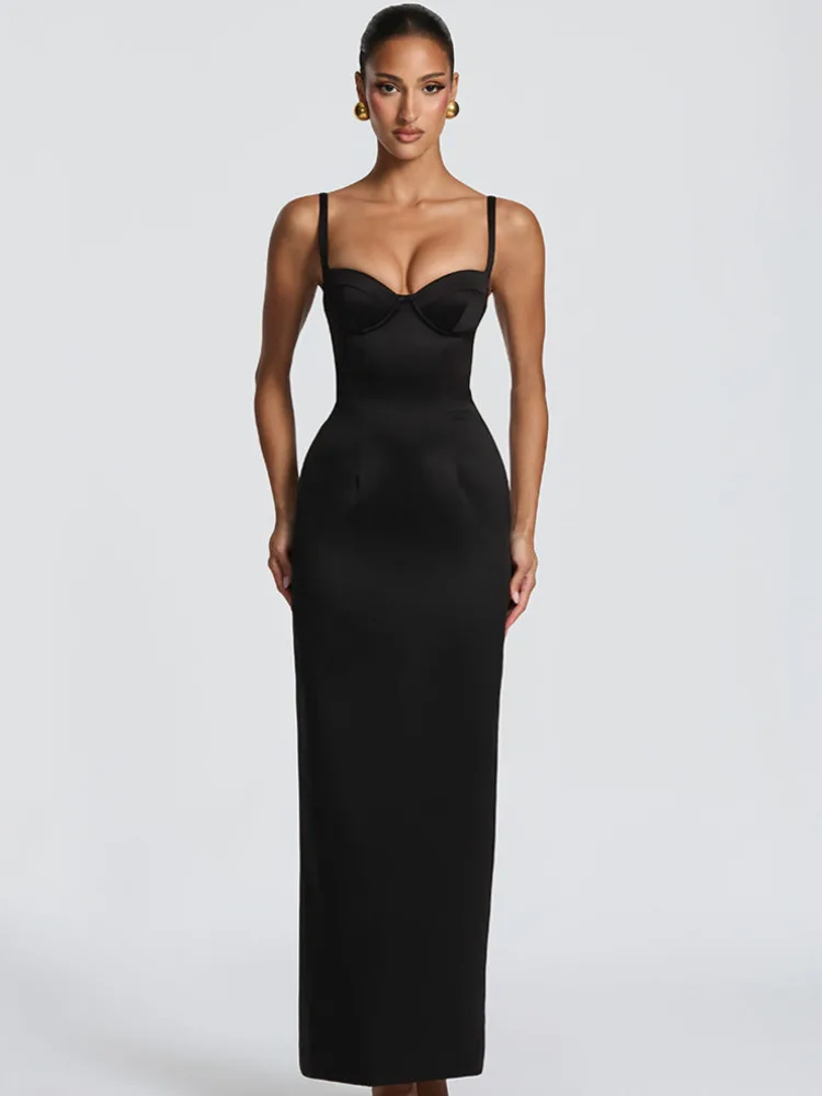 Sibybo Summer Sexy Low Chest Backless Women Maxi Dress Spaghetti Strap Sleeveless High Waist Skinny Dress Elegant Party Clubwear
Sibybo Summer Sexy Low Chest Backless Women Maxi Dress Spaghetti Strap Sleeveless High Waist Skinny Dress Elegant Party Clubwear
