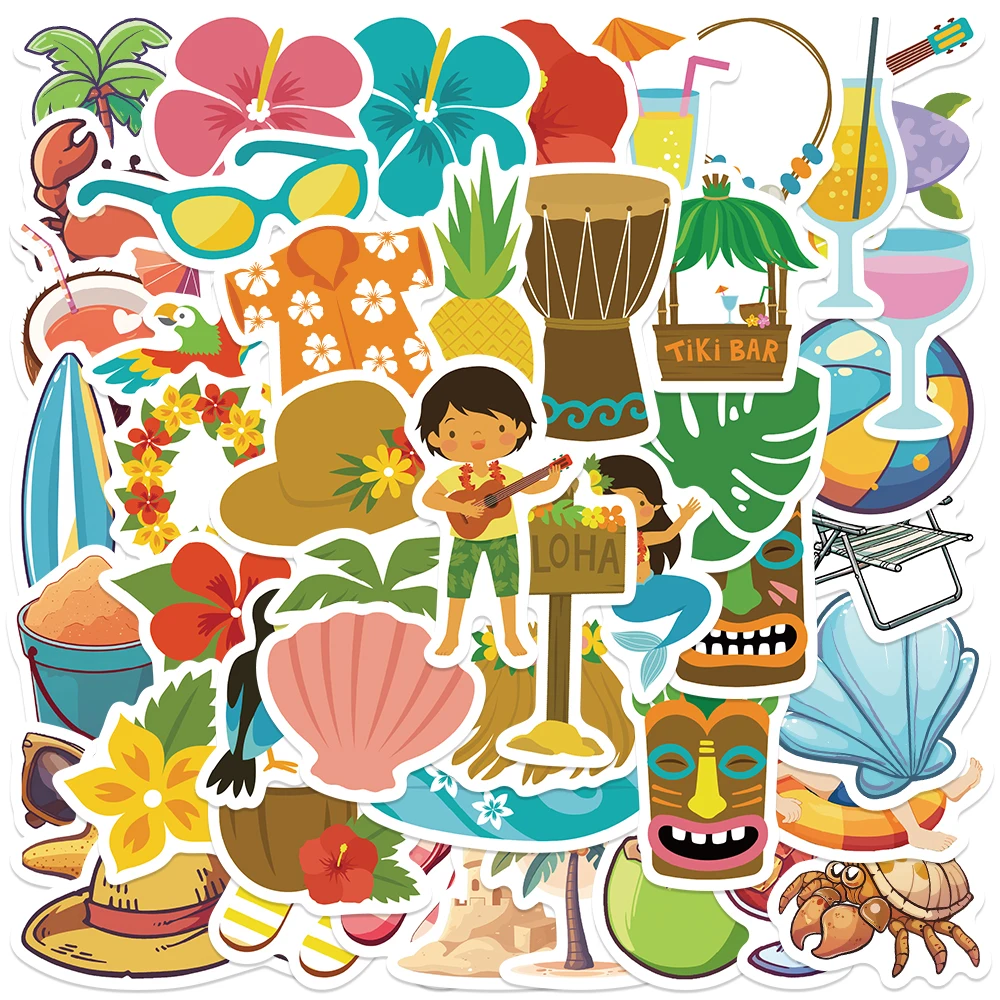 50 шт., Летние Стильные наклейки для бутылки с водой 
50 шт., Летние Стильные наклейки для бутылки с водой