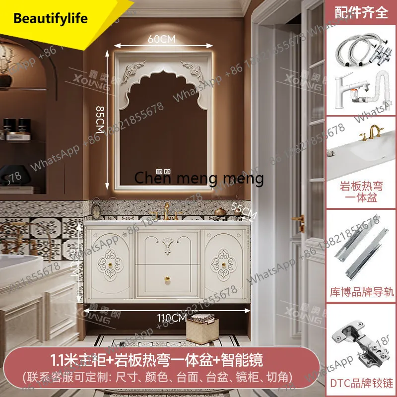 a17 French Oak Bathroom Cabinet Combination Double Basin Large Size Toilet Wash Table Hand Wash Basin
a17 French Oak Bathroom Cabinet Combination Double Basin Large Size Toilet Wash Table Hand Wash Basin