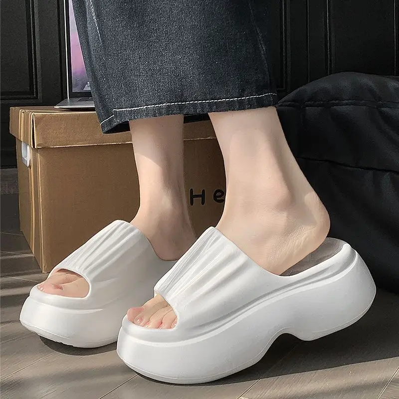 7 cm platform cosy EVA slippers for women summer odorless slides shoes indoor outdoor open toe slipper woman wrinkles heel shoes
7 cm platform cosy EVA slippers for women summer odorless slides shoes indoor outdoor open toe slipper woman wrinkles heel shoes