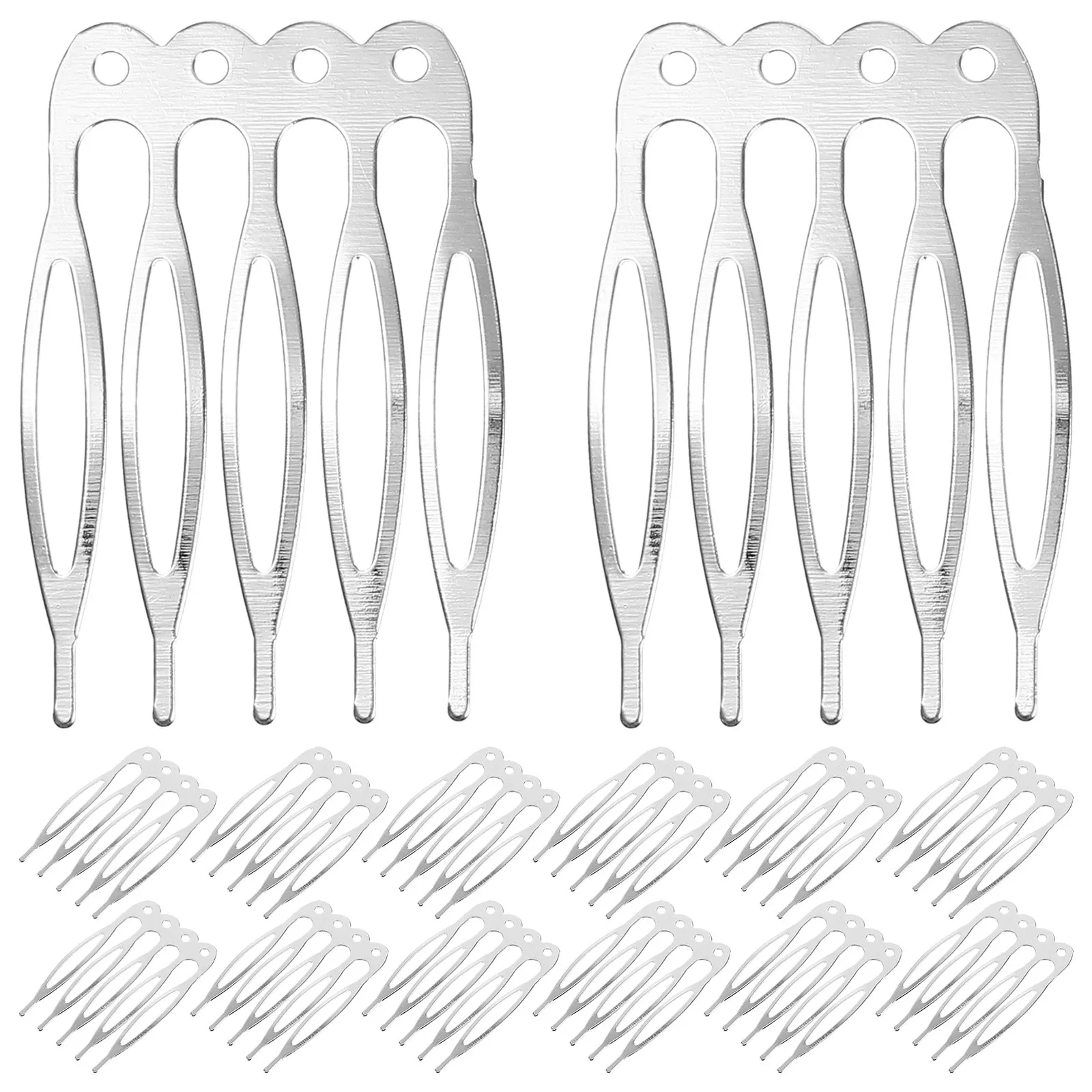 50Pcs Bridal Hair Combs Metal 5 Teeth Side Clips for Women Wedding Updo Accessories Decorative Hairpins for Thick Curly Hair
50Pcs Bridal Hair Combs Metal 5 Teeth Side Clips for Women Wedding Updo Accessories Decorative Hairpins for Thick Curly Hair