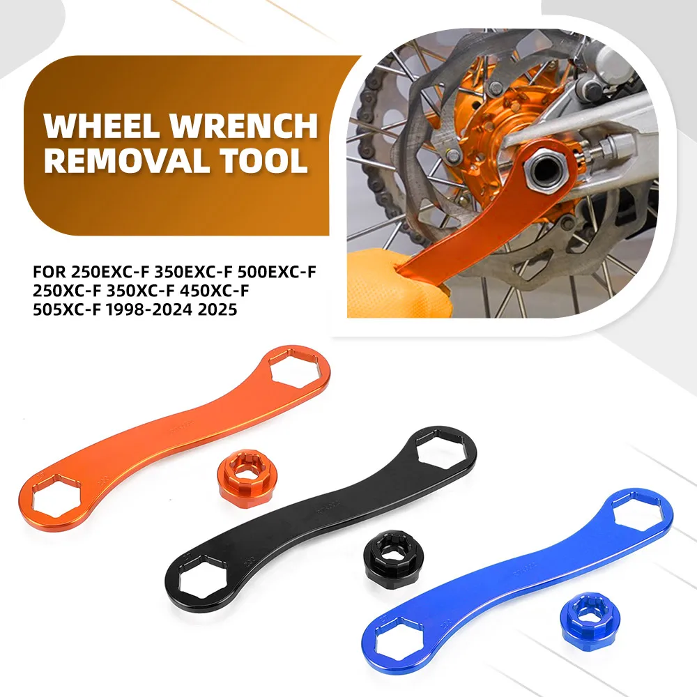 17-27-32mm Axle Wrench Spanner Wheel Nut Tool For 250EXC-F 350EXC-F 500EXC-F 250XC-F 350XC-F 450XC-F 505XC-F 1998-2024 2025
17-27-32mm Axle Wrench Spanner Wheel Nut Tool For 250EXC-F 350EXC-F 500EXC-F 250XC-F 350XC-F 450XC-F 505XC-F 1998-2024 2025