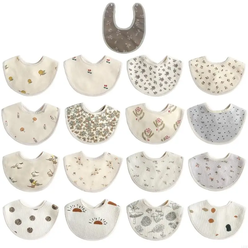 Reusable Baby Bibs Newborn Cotton Teething Bibs Round Print Burp Cloth Skin-Friendly Infant Feeding Bibs Nursing Supply 425F
Reusable Baby Bibs Newborn Cotton Teething Bibs Round Print Burp Cloth Skin-Friendly Infant Feeding Bibs Nursing Supply 425F