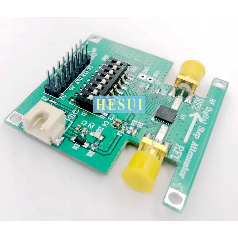 PE43703 Digital RF attenuator module 9K-6GHz serial parallel 0.25dB stepping to 31.75dB
PE43703 Digital RF attenuator module 9K-6GHz serial parallel 0.25dB stepping to 31.75dB