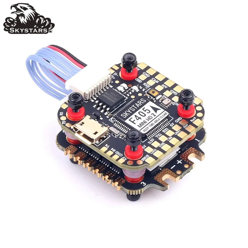 20x20mm Skystars F405 Mini HD2 Flight Controller and KM35 35A 3-6S ESC Stack with Barometer for Betaflight and INAV FPV Racing
20x20mm Skystars F405 Mini HD2 Flight Controller and KM35 35A 3-6S ESC Stack with Barometer for Betaflight and INAV FPV Racing