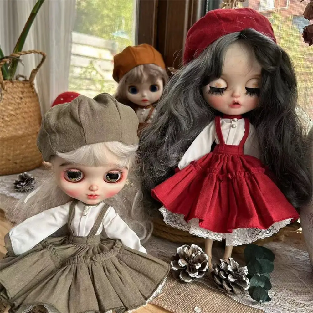 Countryside Style Doll Skirt Clothes Set with Beret Cute Mini Lace Suspender Skirt Shirt for ob22 ob24 azone Dolls
Countryside Style Doll Skirt Clothes Set with Beret Cute Mini Lace Suspender Skirt Shirt for ob22 ob24 azone Dolls