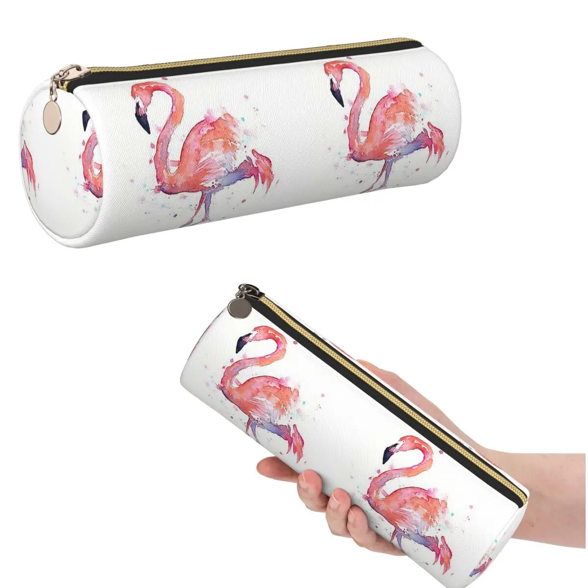 Pink Flamingo Watercolor Illustration Pencil Case for Studen Gifts Cylinder Pen Box Pencil Bag Pencil Pouch
Pink Flamingo Watercolor Illustration Pencil Case for Studen Gifts Cylinder Pen Box Pencil Bag Pencil Pouch