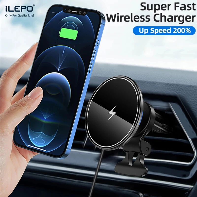 360° rotation 15W Wireless Magnetic Car Charger Super Fast Charging for iPhone MagSafe
360° rotation 15W Wireless Magnetic Car Charger Super Fast Charging for iPhone MagSafe