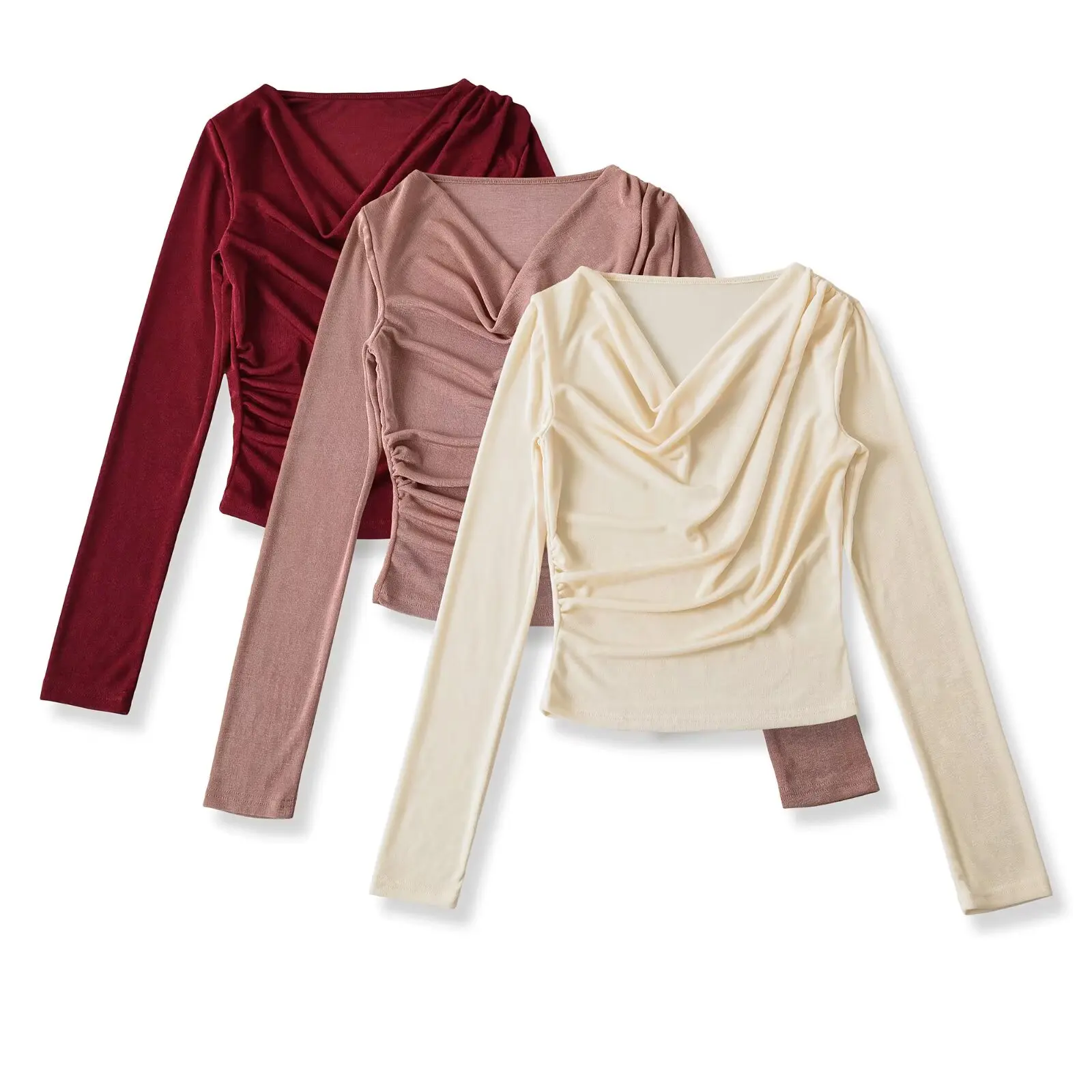 Облегающая длинная футболка Sve, женская дизайнерская плиссированная талия, сексуальная футболка с открытыми плечами по бокам, базовый топ
Облегающая длинная футболка Sve, женская дизайнерская плиссированная талия, сексуальная футболка с открытыми плечами по бокам, базовый топ