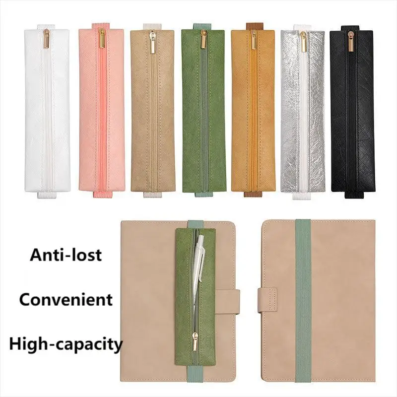 New Non-mark Elastic Pen Holder for Notebook,PU Leather Pencil Case with Adjustable Band, Stationery School Supplies Zipper Bag
New Non-mark Elastic Pen Holder for Notebook,PU Leather Pencil Case with Adjustable Band, Stationery School Supplies Zipper Bag