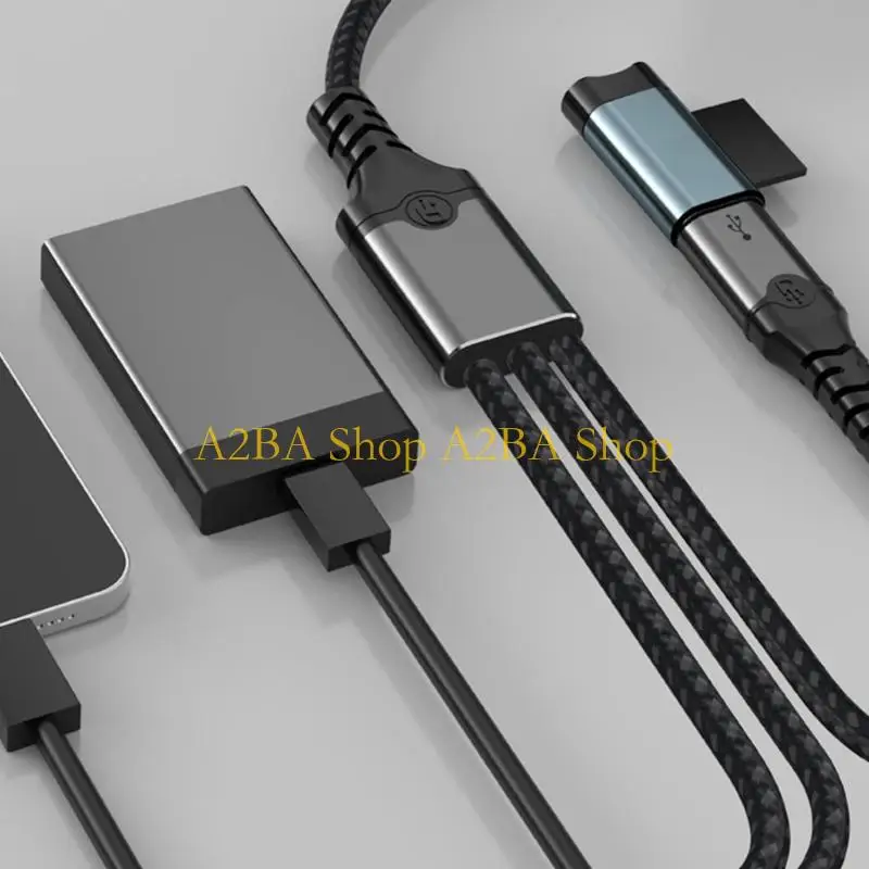 A2BA Durability Braided USB Adapter With 2 or 3 Type C And USB Port Splitter Cable For Multiple Devices Connection
A2BA Durability Braided USB Adapter With 2 or 3 Type C And USB Port Splitter Cable For Multiple Devices Connection