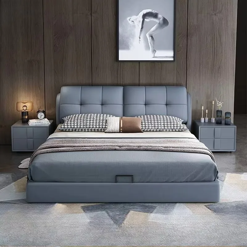 Organizer Waterproof Double Bed Frame Full Size Platform Storage Double Bed Wooden Modern High Cama Matrimonio Home Furniture 
Organizer Waterproof Double Bed Frame Full Size Platform Storage Double Bed Wooden Modern High Cama Matrimonio Home Furniture