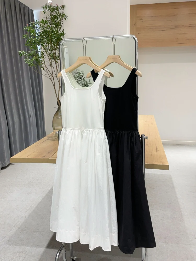 Nok Xiaola Authentic 2026 Spring New Casual Pleated Strap Dress Korean Style A-Line Skirt Polyester Fabric No Sleeve
Nok Xiaola Authentic 2026 Spring New Casual Pleated Strap Dress Korean Style A-Line Skirt Polyester Fabric No Sleeve