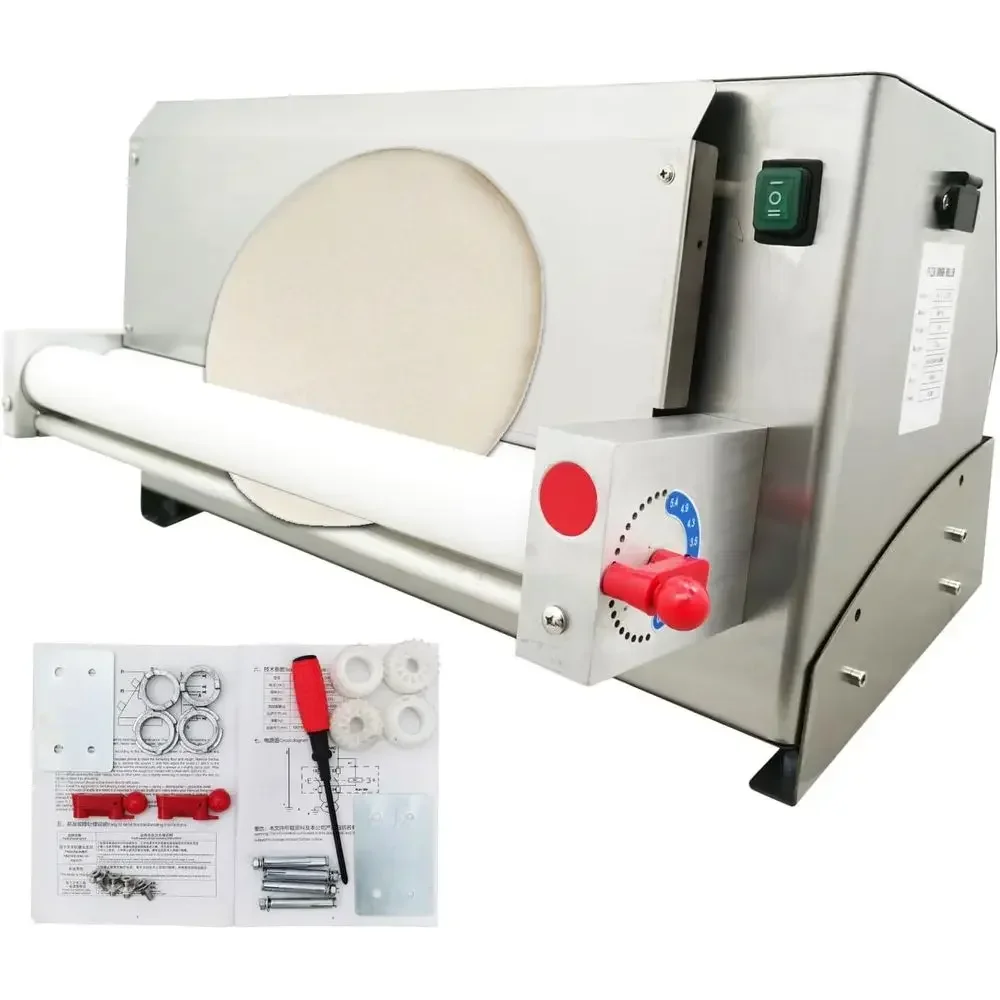 Electric Dough Roller Sheeter Dough Rolling hine 4"-19" Pizza Dough Prhine Single Roller Design or Pie Crusts, Pitas, Tortillas
Electric Dough Roller Sheeter Dough Rolling hine 4"-19" Pizza Dough Prhine Single Roller Design or Pie Crusts, Pitas, Tortillas