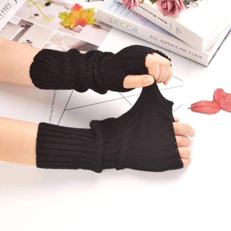 1 Pair Girl Gloves Black White Arm Warmers Goth Punk Women Fingerless Cuff Knit Gloves Japanese JK Lolita Cosplay Mittens Y2K
1 Pair Girl Gloves Black White Arm Warmers Goth Punk Women Fingerless Cuff Knit Gloves Japanese JK Lolita Cosplay Mittens Y2K