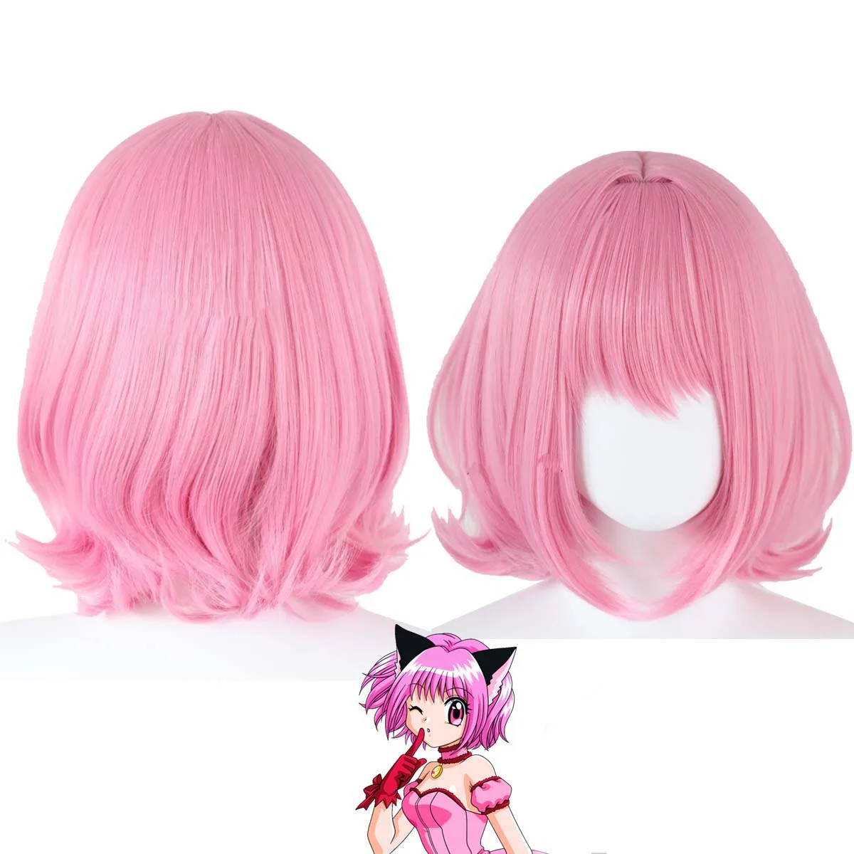 Women Costume Accessories Mewmew Momomiya Ichigo Cosplay Short Pink Wig
Women Costume Accessories Mewmew Momomiya Ichigo Cosplay Short Pink Wig