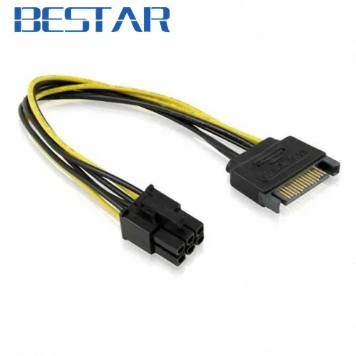 SATA 15-контактный разъем M к PCI-e Pcie Pci-Express Pci Express Card 6-контактный женский кабель питания видеокарты 15 см
SATA 15-контактный разъем M к PCI-e Pcie Pci-Express Pci Express Card 6-контактный женский кабель питания видеокарты 15 см