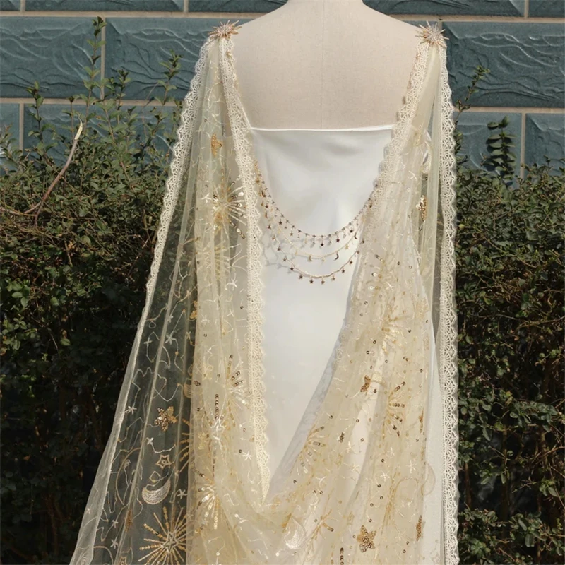 Золотые блестки, блестящая свадебная накидка, фата на плечо, аксессуары, собор, длинные звезды, лунная кружевная отделка, тюль цвета шампанского, звезда
Золотые блестки, блестящая свадебная накидка, фата на плечо, аксессуары, собор, длинные звезды, лунная кружевная отделка, тюль цвета шампанского, звезда