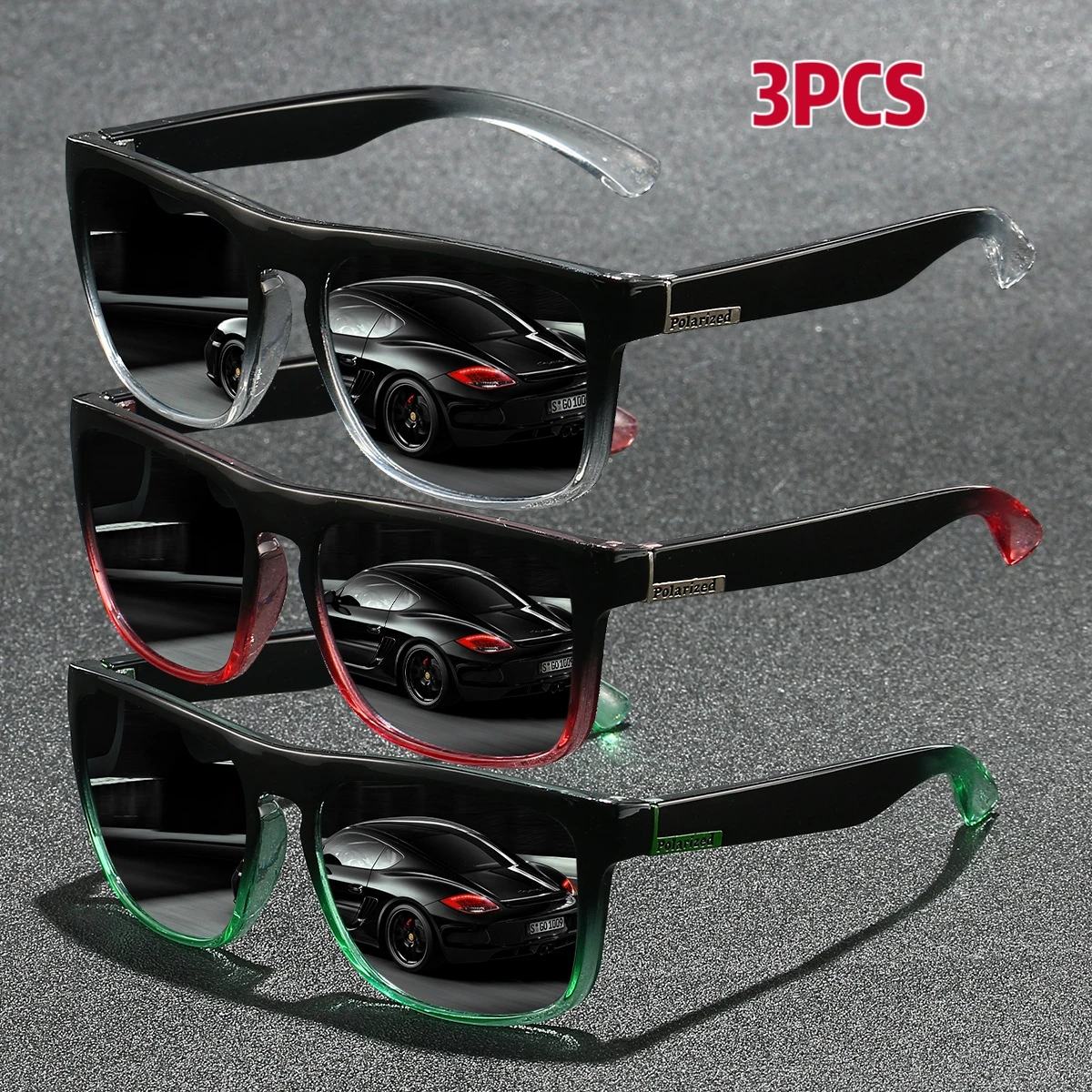 1/3pcs Square Gradient Polarized Sunglasses Anti Glare Sun Shades For Summer Party Vacation Travel Driving Fishing Glasses
1/3pcs Square Gradient Polarized Sunglasses Anti Glare Sun Shades For Summer Party Vacation Travel Driving Fishing Glasses