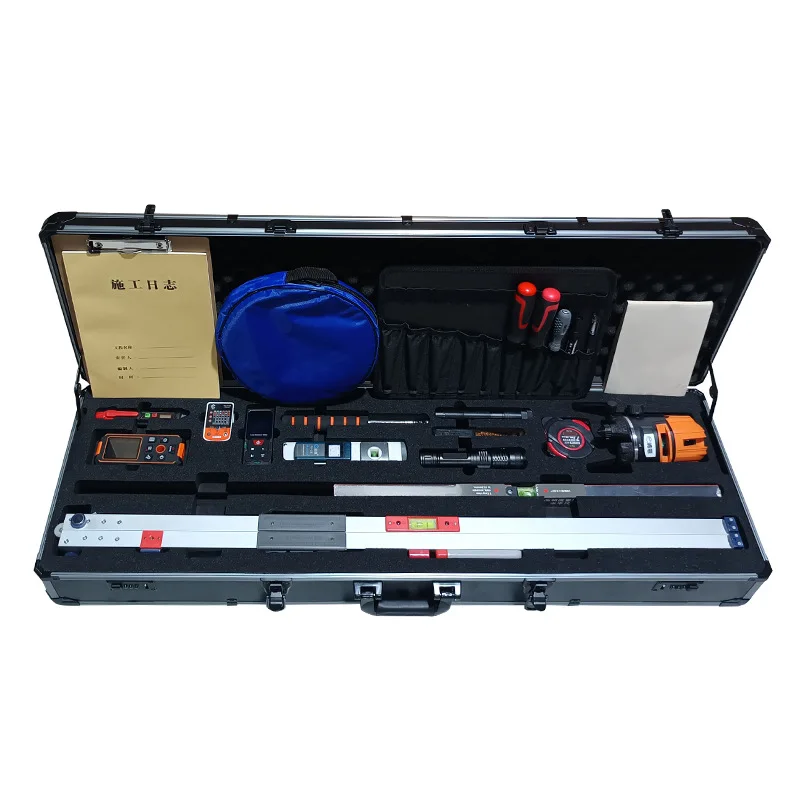 Quality inspection box: 2 meters, ruler, level, set, feeler gauge, angle ruler, hollow drum hammer
Quality inspection box: 2 meters, ruler, level, set, feeler gauge, angle ruler, hollow drum hammer