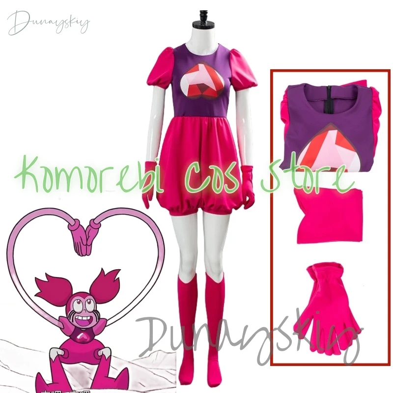 Anime Steveen Universe Cosplay Spinel Gem Costume Dress Jumpsuit For Women Girls Wig Sets With Gloves Socks Halloween Customized
Anime Steveen Universe Cosplay Spinel Gem Costume Dress Jumpsuit For Women Girls Wig Sets With Gloves Socks Halloween Customized
