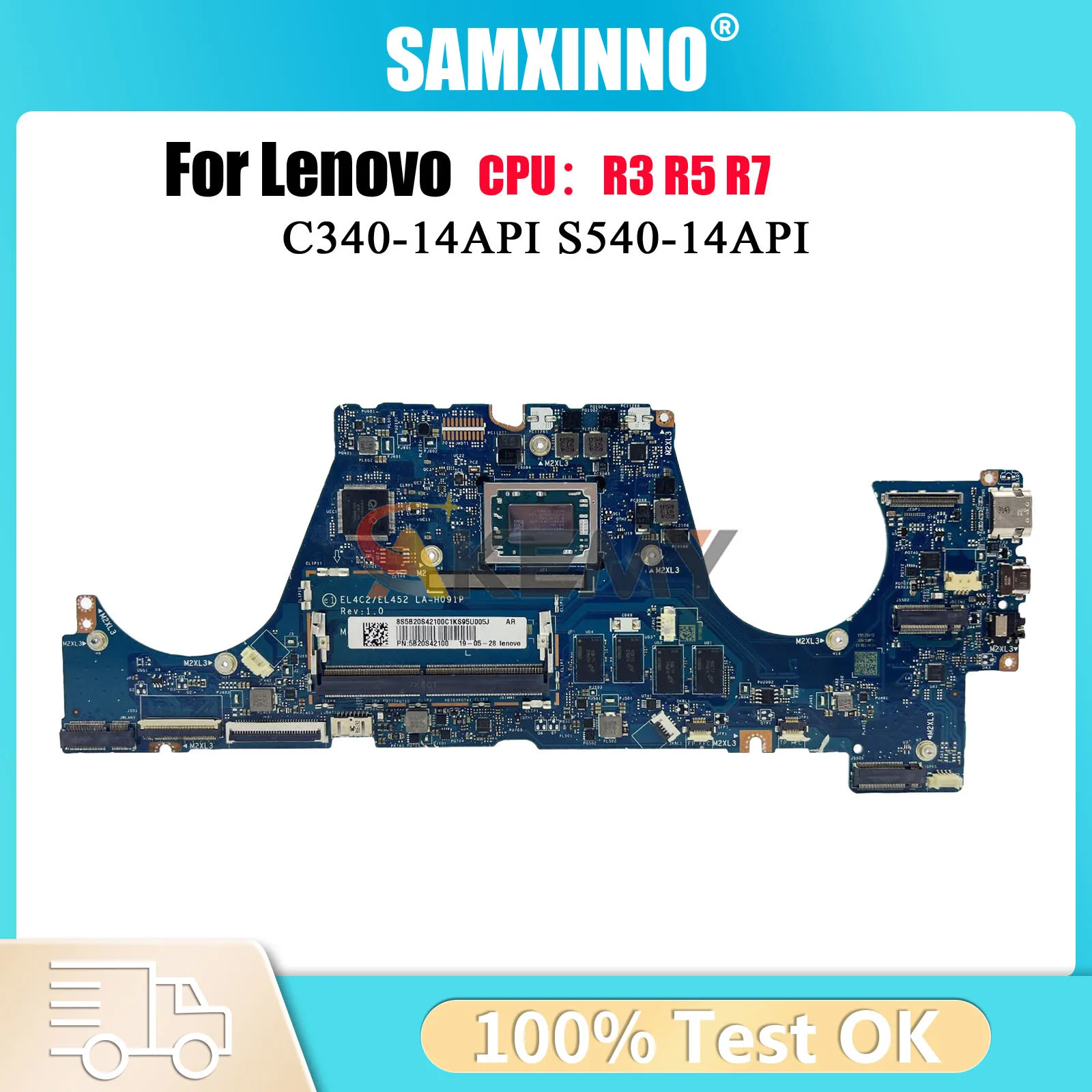 Материнская плата для ноутбука Lenovo C340-14API FLEX-14API LA-H091P с процессором R3 R5 R7, 4 ГБ ОЗУ, 100% полностью протестирована
Материнская плата для ноутбука Lenovo C340-14API FLEX-14API LA-H091P с процессором R3 R5 R7, 4 ГБ ОЗУ, 100% полностью протестирована