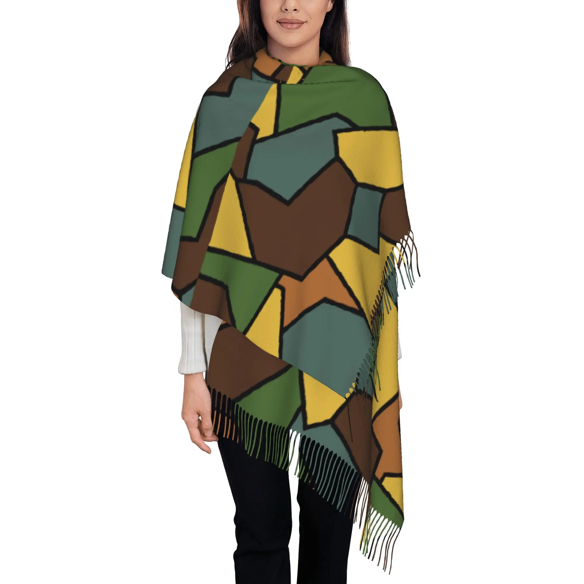 Custom WW1 German Camouflage Tassel Scarf Women Winter Warm Shawl Wrap Lady Scarves
Custom WW1 German Camouflage Tassel Scarf Women Winter Warm Shawl Wrap Lady Scarves