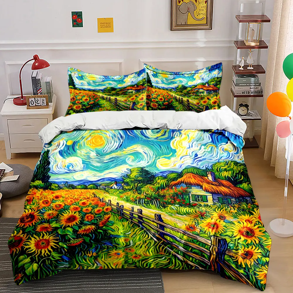"Rustic Sunflower Cottage Set" kid's and adults' bedroom decor, Exquisite three-piece bedding set gift
"Rustic Sunflower Cottage Set" kid's and adults' bedroom decor, Exquisite three-piece bedding set gift
