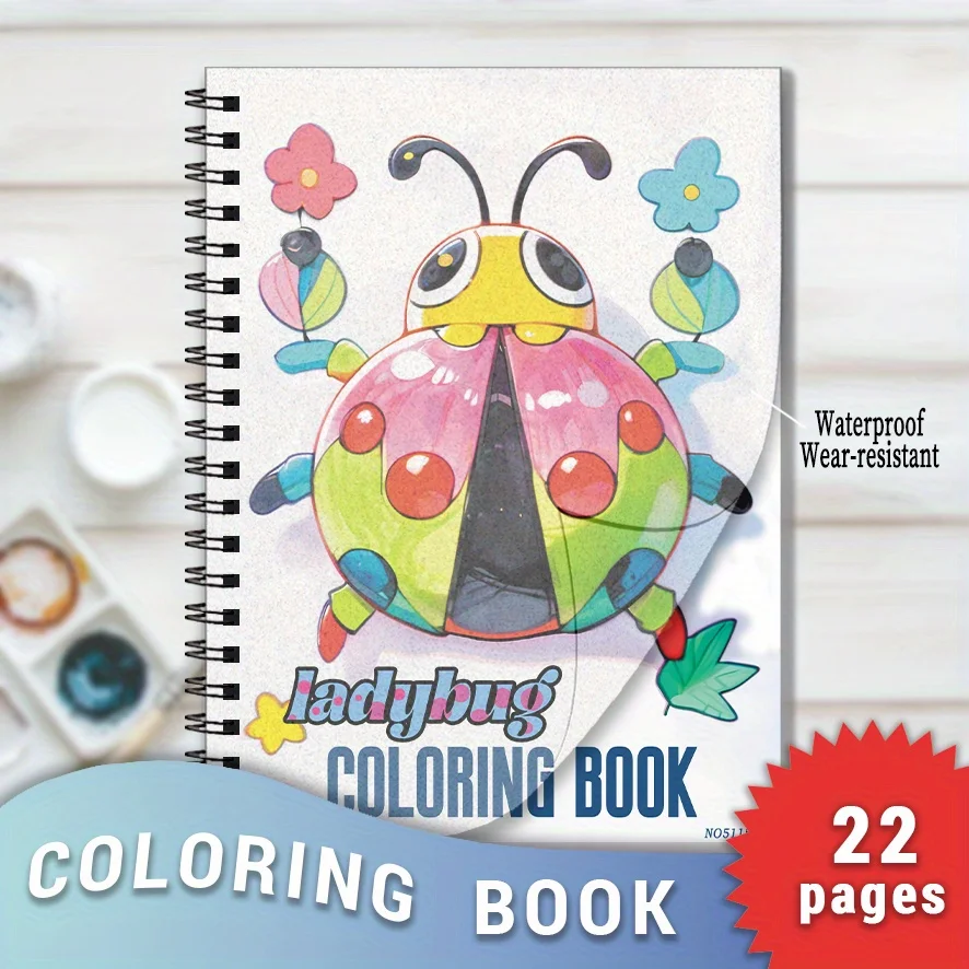 Cute Insect Coloring Book" - 8.3×11.2 Inches, 22 Pages. It is very suitable for relaxing and relieving stress in a childlike sty
Cute Insect Coloring Book" - 8.3×11.2 Inches, 22 Pages. It is very suitable for relaxing and relieving stress in a childlike sty