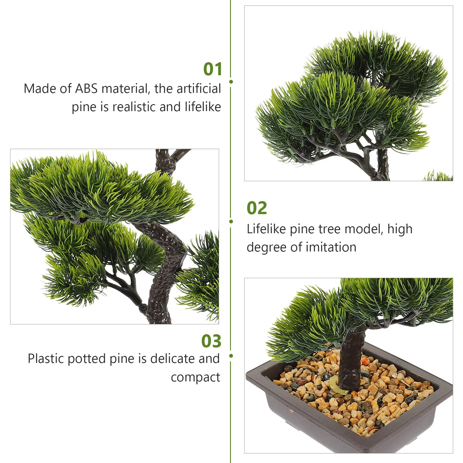 Artificial Bonsai Pine Tree Realistic Lifelike Plastic Potted Plant Desktop Decoration Home Office Shelf Decor
Artificial Bonsai Pine Tree Realistic Lifelike Plastic Potted Plant Desktop Decoration Home Office Shelf Decor