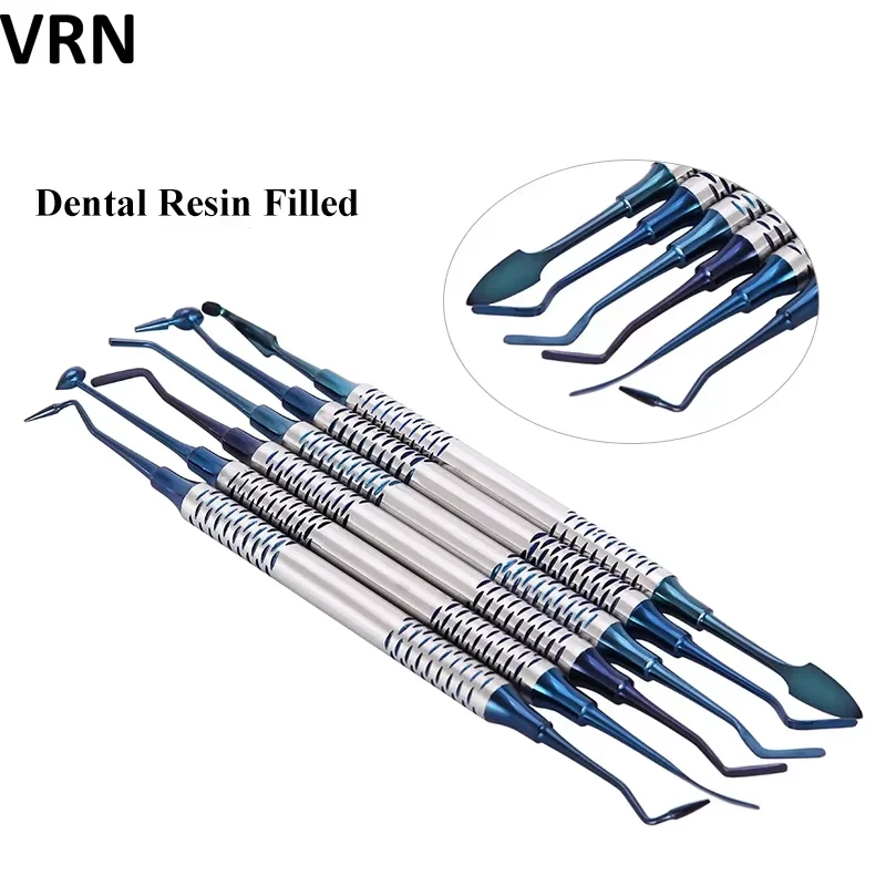 Blue Titanium Coated Dental Composite Filling Instrument Kit 6 Pcs Restorative Basic Tools for Dental Care
Blue Titanium Coated Dental Composite Filling Instrument Kit 6 Pcs Restorative Basic Tools for Dental Care