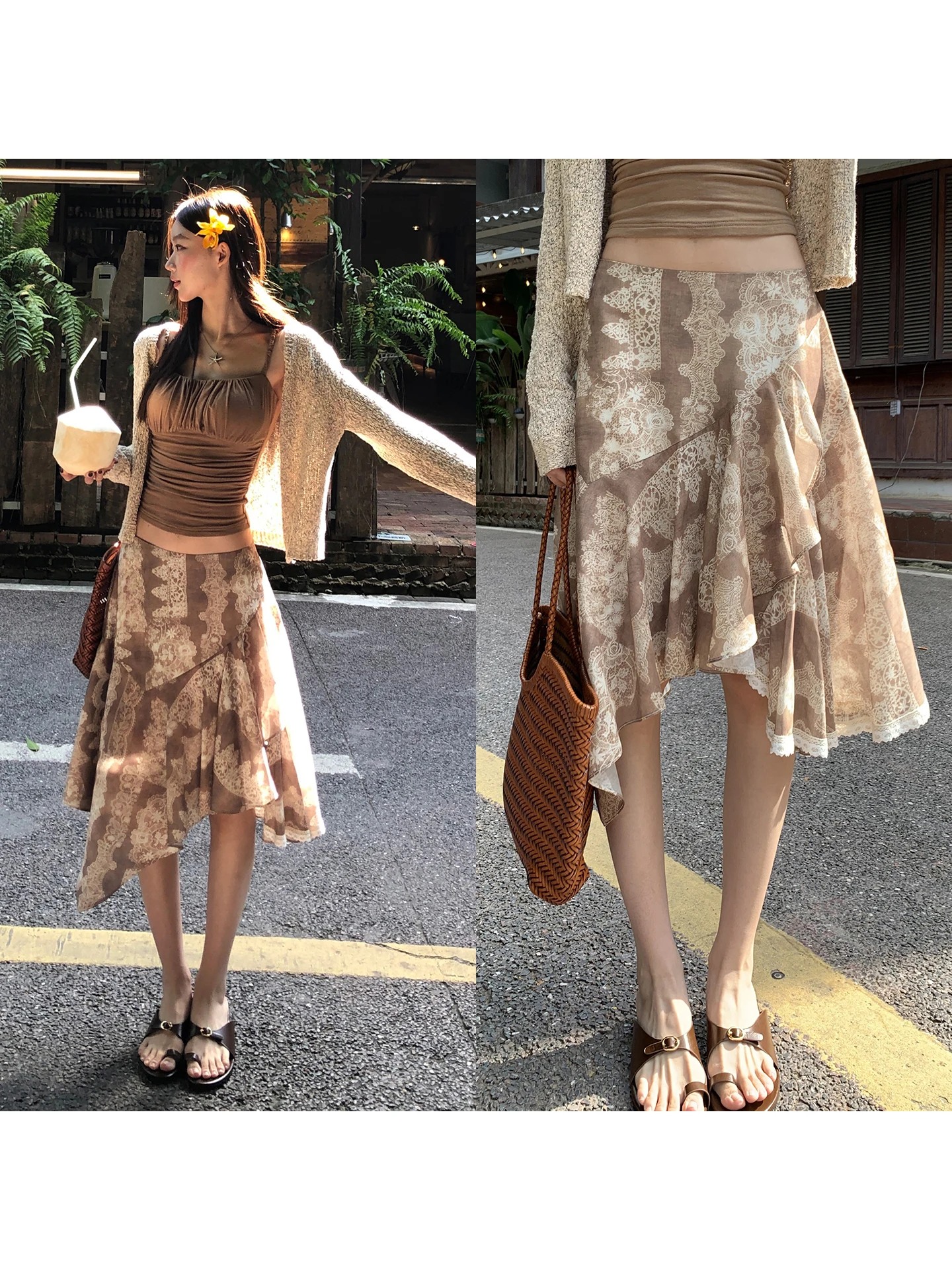 Red Celebrity A-Line Skirt Women's New 2026 Summer Asymmetrical Midi Lace Skirt Wrap Kaki Color Casual Low Waist Polyest...
Red Celebrity A-Line Skirt Women's New 2026 Summer Asymmetrical Midi Lace Skirt Wrap Kaki Color Casual Low Waist Polyest...