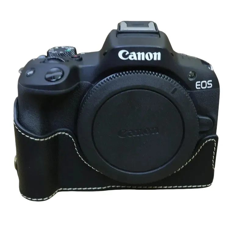 For Canon EOS R50 R100 half cover protective sleeve base battery opening cover PU leather bottom bag case
For Canon EOS R50 R100 half cover protective sleeve base battery opening cover PU leather bottom bag case