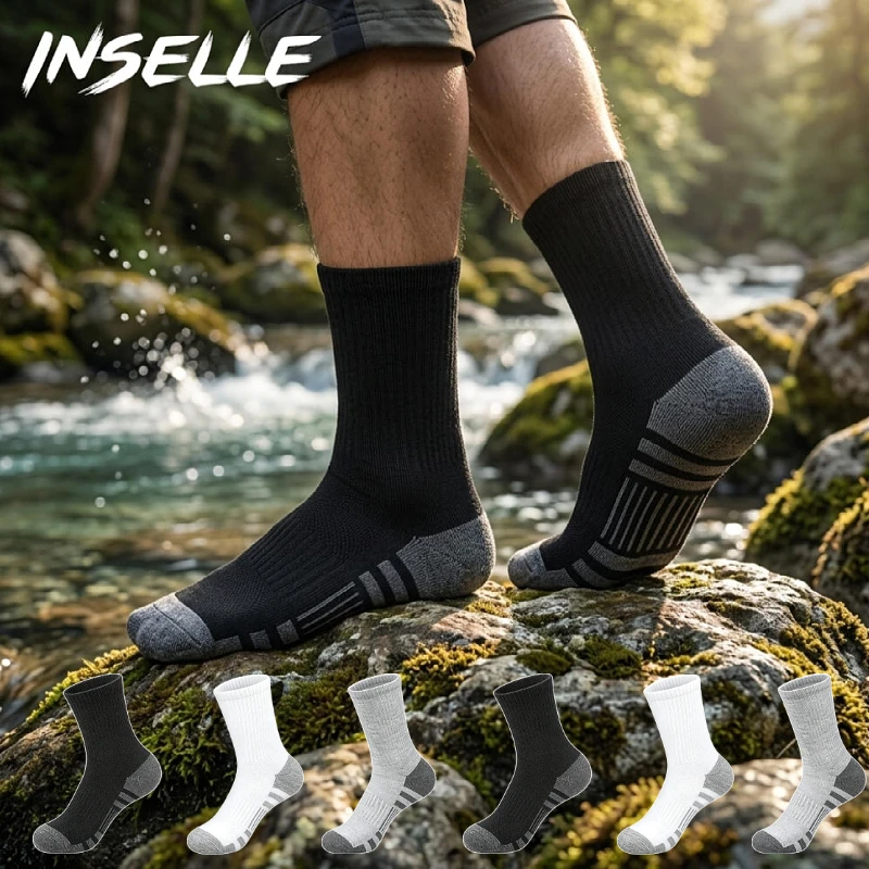Men's sports socks, anti odor, sweat absorbing, breathable, wear-resistant, running, basketball, black, white, gray long socks
Men's sports socks, anti odor, sweat absorbing, breathable, wear-resistant, running, basketball, black, white, gray long socks