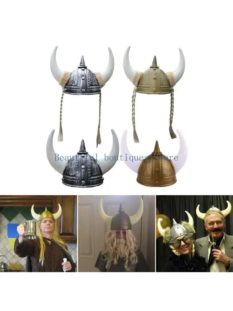 U4LF VikingHelmet Hat with Horn for Halloween Cosplay Party Props Costume Hat Theater Drama School Play Medieval Headgear
U4LF VikingHelmet Hat with Horn for Halloween Cosplay Party Props Costume Hat Theater Drama School Play Medieval Headgear