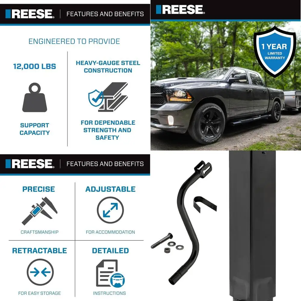 Pro Series 1400950376 Weld On Trailer Jack, 12,000 lbs. Capacity, Sidewind Crank, No Mount Square Jack Tube, 12-1/2 Inch Travel
Pro Series 1400950376 Weld On Trailer Jack, 12,000 lbs. Capacity, Sidewind Crank, No Mount Square Jack Tube, 12-1/2 Inch Travel