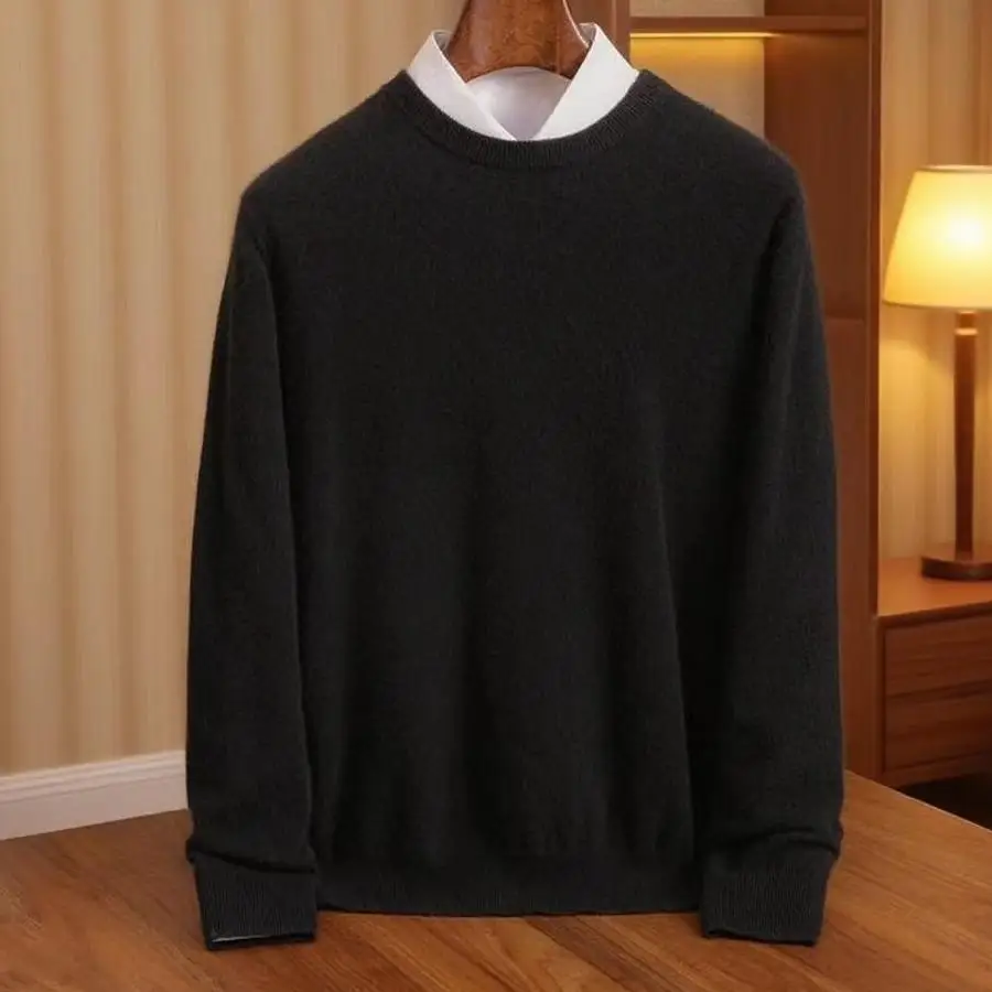 MEELEX Men Autumn Winter O-neck 100% Merino Wool Sweater Classic Casual Pullover Shirt Man Soft Warm Knitwear Business Jumper
MEELEX Men Autumn Winter O-neck 100% Merino Wool Sweater Classic Casual Pullover Shirt Man Soft Warm Knitwear Business Jumper