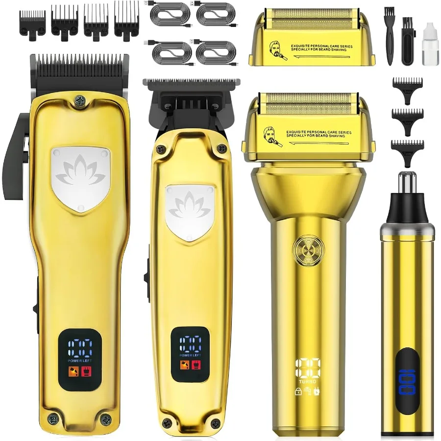 Professional Hair Clippers for Men Barber Clippers and Trimmers Set Foil Shavers for Men 4 in 1 Cordless Hair Clippers Set Hair
Professional Hair Clippers for Men Barber Clippers and Trimmers Set Foil Shavers for Men 4 in 1 Cordless Hair Clippers Set Hair