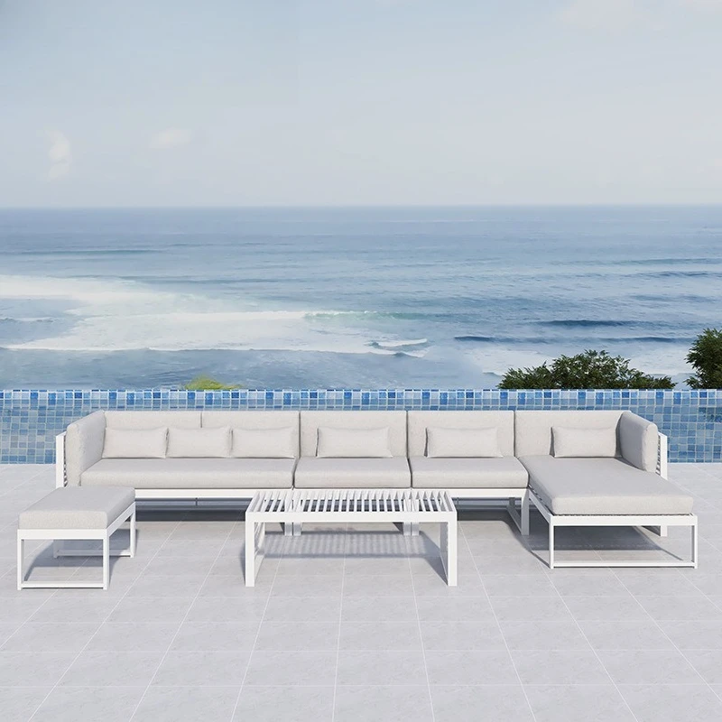 Outdoor leisure sofa Garden courtyard Sun room Terrace Villa hotel Outdoor waterproof and sunscreen aluminum alloy sofa
Outdoor leisure sofa Garden courtyard Sun room Terrace Villa hotel Outdoor waterproof and sunscreen aluminum alloy sofa