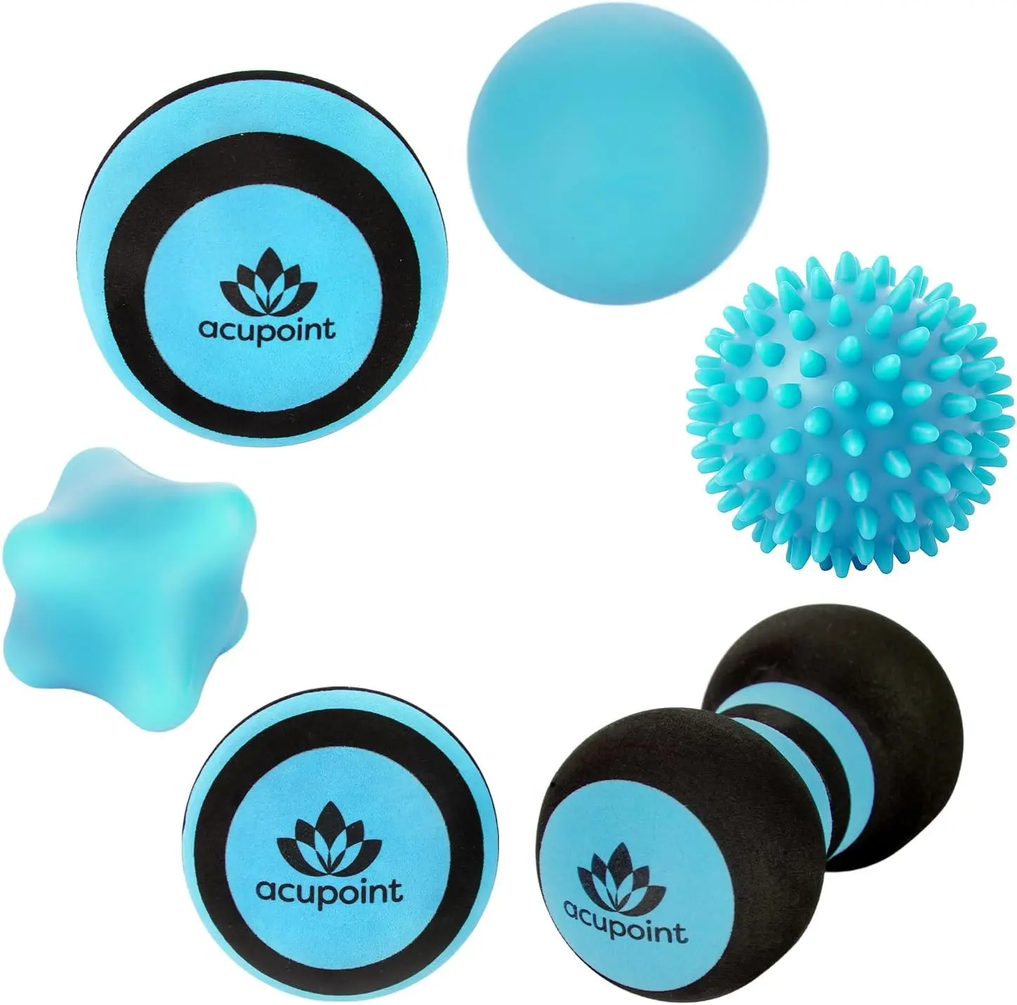 Trigger Point Massage Ball Set for Muscle Knots, Post-Workout Recovery & Plantar Fasciitis Relief - 6-Piece Physical Therapy
Trigger Point Massage Ball Set for Muscle Knots, Post-Workout Recovery & Plantar Fasciitis Relief - 6-Piece Physical Therapy