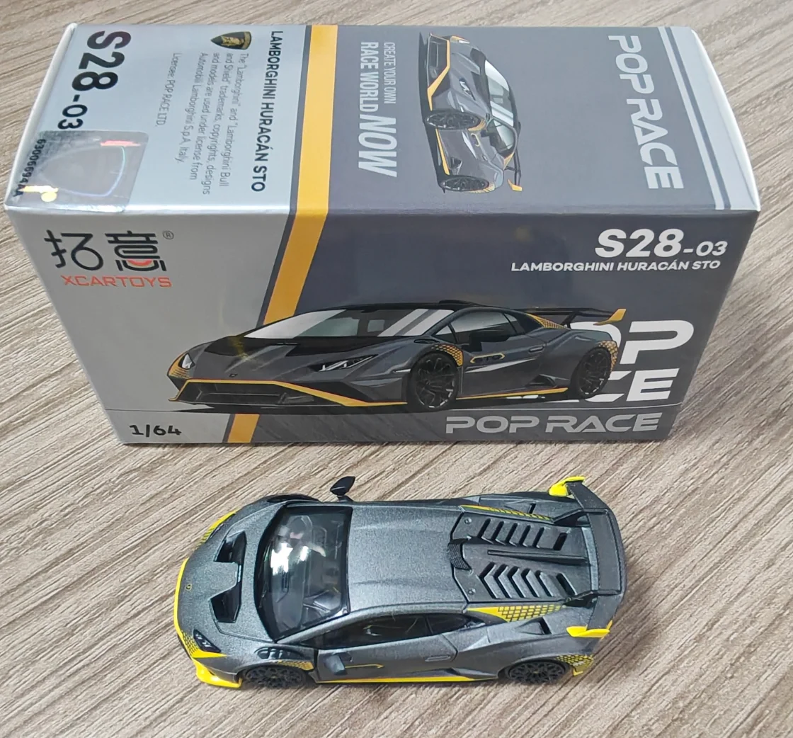 POP RACE1/64 Lamborghini Supercar Collection Ornament HuracanSTO S28-03 Alloy Racing Model
POP RACE1/64 Lamborghini Supercar Collection Ornament HuracanSTO S28-03 Alloy Racing Model