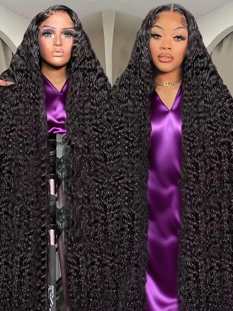 40 46 Inch 13x4 13x6 HD Deep Wave Lace Frontal Wigs Water Curly Lace Front Human Hair Wigs For Women Brazilian Hair 300 Density
40 46 Inch 13x4 13x6 HD Deep Wave Lace Frontal Wigs Water Curly Lace Front Human Hair Wigs For Women Brazilian Hair 300 Density
