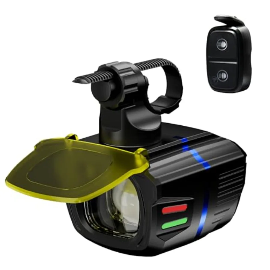 Super Bright Bike Lights for Night Riding, High and Low Beam Bicycle Headlight with Remote Control, 4000mAh Rechargeable MTB LE
Super Bright Bike Lights for Night Riding, High and Low Beam Bicycle Headlight with Remote Control, 4000mAh Rechargeable MTB LE