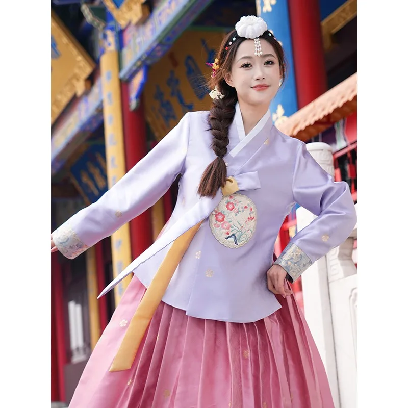 Women's clothing improved high-end Hanbok Korean ethnic costume traditional ancient costume wedding dress performance dress
Women's clothing improved high-end Hanbok Korean ethnic costume traditional ancient costume wedding dress performance dress